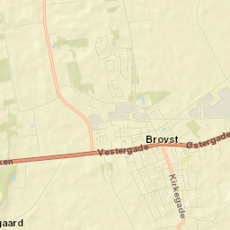 Brovst Street Map