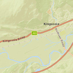 Kingussie Street Map