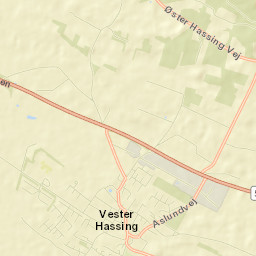 Vester Hassing Street Map