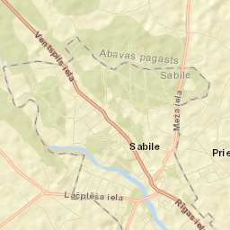 Sabile Street Map