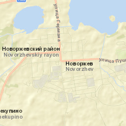 Novorzhev Street Map