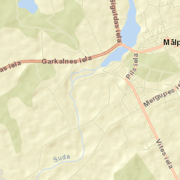 Mālpils Street Map