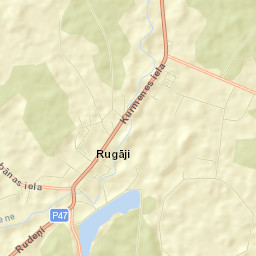 Rugāji Street Map