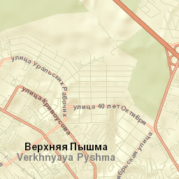 Verkhnyaya Pyshma Street Map