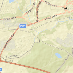 Tukums Street Map