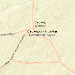 Sernur Street Map
