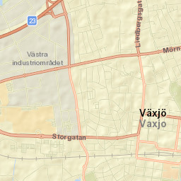 Växjö Street Map