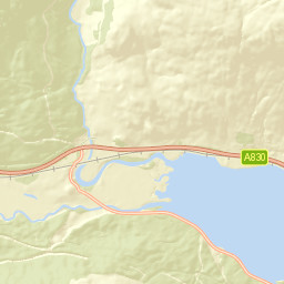 Kinlocheil, opp Trislaig Rd End, Fort William Street Map