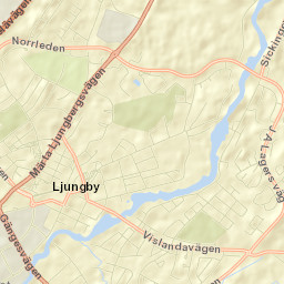Ljungby Street Map