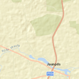 Jaunpils Street Map