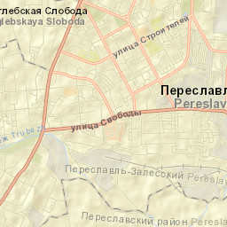 Pereslavl’-Zalesskiy Street Map