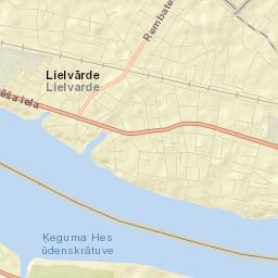 Lielvārde Street Map