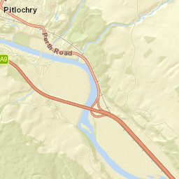 Port-Na-Craig Road, Pitlochry, Perth and Kinross Street Map