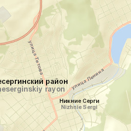 Nizhniye Sergi Street Map