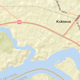Koknese Street Map