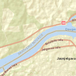 Jaunjelgava Street Map