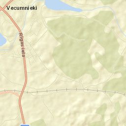 Vecumnieki Street Map