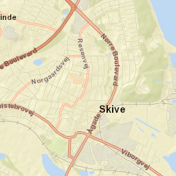 Skive Street Map