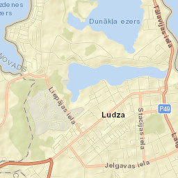 Ludza Street Map