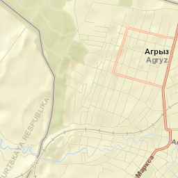 Agryz Street Map