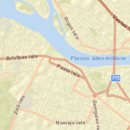 Krustpils Street Map