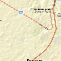 Staritskiy Rayon Street Map