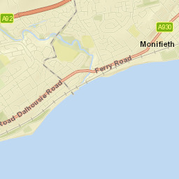 Monifieth Street Map