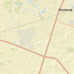 Vinderup Street Map