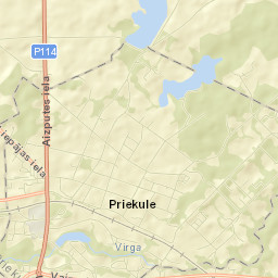 Priekule Street Map