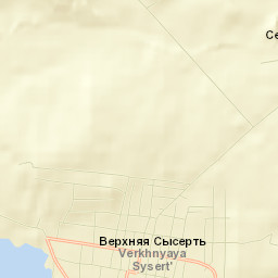 Verkhnyaya Sysert’ Street Map