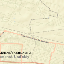 Kamensk-Ural’skiy Street Map