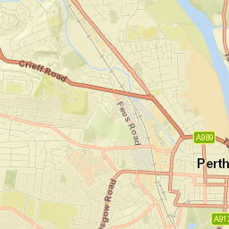 Perth Street Map