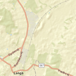 Langå Street Map