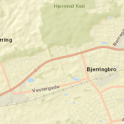 Bjerringbro Street Map