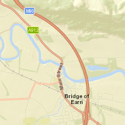 Bridge of Earn Street Map