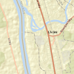 Līvāni Street Map