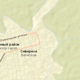 Severnoye Street Map