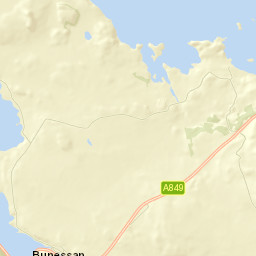 A849, Isle of Mull, Argyll and Bute PA67, UK Street Map