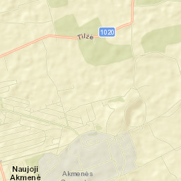 Naujoji Akmene Street Map