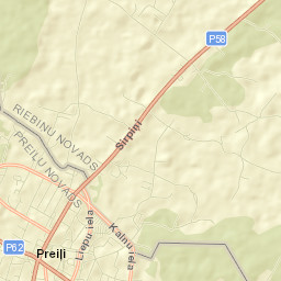 Preiļi Street Map