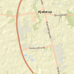 Kjellerup Street Map