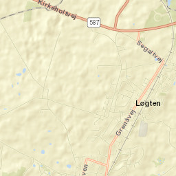 Løgten Street Map