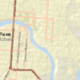 Rzhev Street Map