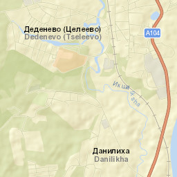 Dedenëvo Street Map