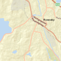 Ronneby Street Map