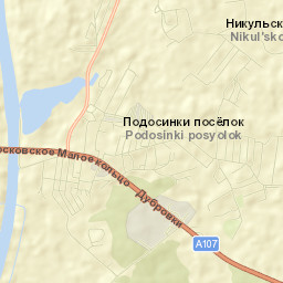 Podosinki Street Map