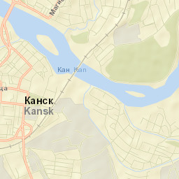 Kansk Street Map