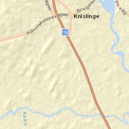 Knislinge Street Map