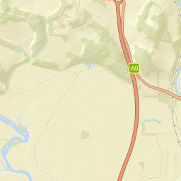 A9, Stirling, UK Street Map