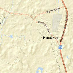 Hanaskog Street Map